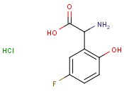 2-<span class='lighter'>Amino</span>-2-(5-fluoro-2-hydroxyphenyl)<span class='lighter'>acetic</span> acid hydrochloride