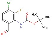 <span class='lighter'>tert-butyl</span> (3-chloro-2-fluoro-6-formylphenyl)carbamate