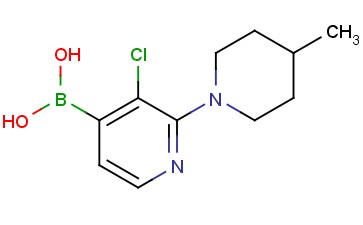 (3-CHLORO-2-(4-<span class='lighter'>METHYLPIPERIDIN</span>-1-YL)PYRIDIN-4-YL)BORONIC ACID