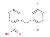 3-(5-chloro-2-fluorobenzyl)<span class='lighter'>isonicotinic</span> acid
