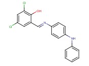 <span class='lighter'>2,4-dichloro</span>-6-[(E)-{[4-(phenylamino)phenyl]imino}methyl]phenol