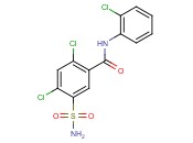 2,4-dichloro-N-(2-chlorophenyl)-5-sulfamoylbenzamide