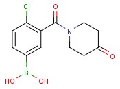(4-chloro-3-(4-oxopiperidine-1-carbonyl)phenyl)boronic acid