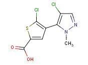 5-chloro-4-(4-chloro-1-methyl-1H-pyrazol-5-yl)thiophene-2-carboxylic acid