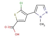 5-chloro-4-(1-methyl-1H-pyrazol-5-yl)thiophene-2-carboxylic acid