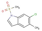 6-Chloro-5-methyl-1-(methylsulfonyl)-1H-<span class='lighter'>indole</span>