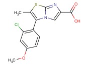 3-(2-CHLORO-4-METHOXYPHENYL)-2-METHYLIMIDAZO[2,1-B]THIAZOLE-6-CARBOXYLIC ACID