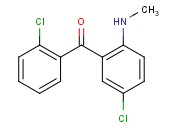 2'-Chloro-2-<span class='lighter'>methylamino</span>-5-chlorobenzophenone