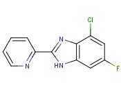 4-<span class='lighter'>CHLORO-6-FLUORO-2-PYRIDIN-2-YL-1H-BENZIMIDAZOLE</span>