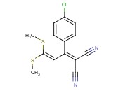 2-(4-<span class='lighter'>氯苯</span>基)-4,4-二(<span class='lighter'>甲</span>硫)-1,3-丁二烯-1,1-二<span class='lighter'>甲</span><span class='lighter'>腈</span>dien-1,1-dicarbonitrile