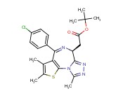 (S)-TERT-BUTYL 2-(4-(4-CHLOROPHENYL)-2,3,9-TRIMETHYL-6H-THIENO-[3,2-F][1,2,4]TRIAZOLO[4,3-A][1,4]DIAZEPIN-6-YL)ACETATE