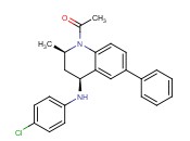 1-((2R,4S)-4-((4-chlorophenyl)amino)-2-methyl-6-phenyl-3,4-dihydroquinolin-1(2H)-yl)ethanone