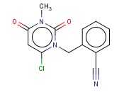 2-((6-Chloro-3-methyl-2,4-dioxo-<span class='lighter'>3,4</span>-dihydropyrimidin-1(2h)-yl)methyl)-4-fluorobenzonitrile