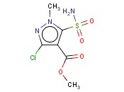 3-<span class='lighter'>氯</span>-5-氨基<span class='lighter'>磺</span><span class='lighter'>酰</span>基-1-甲基吡唑-4-<span class='lighter'>甲酸</span>甲酯