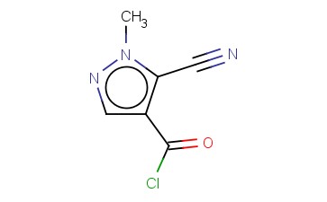 <span class='lighter'>5-CYANO-1-METHYL-1H-PYRAZOLE-4-CARBONYL</span> <span class='lighter'>CHLORIDE</span>