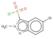 5-BROMO-2-METHYL-2H-INDAZOLE-3-SULFONYL <span class='lighter'>CHLORIDE</span>