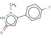 5-(4-FLUORO-PHENYL)-1-METHYL-<span class='lighter'>1,2</span>-DIHYDROPYRAZOL-3-ONE
