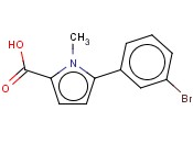 5-(3-BROMOPHENYL)-1-<span class='lighter'>METHYLPYRROLE</span>-2-CARBOXYLIC ACID