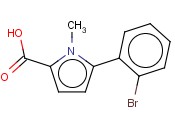 5-(2-BROMOPHENYL)-1-<span class='lighter'>METHYLPYRROLE</span>-2-CARBOXYLIC ACID
