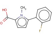 5-(2-FLUOROPHENYL)-1-<span class='lighter'>METHYLPYRROLE</span>-2-CARBOXYLIC ACID