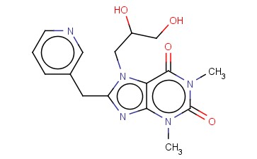 7-(2,3-DIHYDROXYPROPYL)-8-(3-PYRIDYLMETHYL)THEOPHYLLINE
