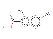 METHYL 6-CYANO-1-METHYL-1H-PYRROLO[<span class='lighter'>3,2</span>-B]<span class='lighter'>PYRIDINE</span>-2-CARBOXYLATE