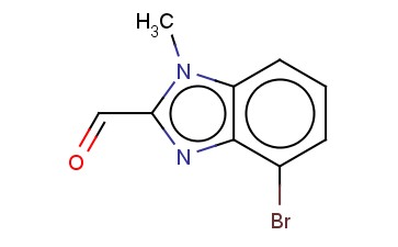 <span class='lighter'>1H-BENZIMIDAZOLE-2-CARBOXALDEHYDE</span>, <span class='lighter'>4-BROMO-1-METHYL-</span>