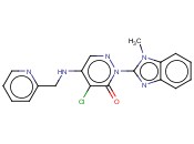 3(2H)-哒嗪酮,4-<span class='lighter'>氯</span>-2-(1-<span class='lighter'>甲基</span>-1H-<span class='lighter'>苯并咪唑</span>-2-基)-5-[(2-吡啶基<span class='lighter'>甲基</span>)氨基]-