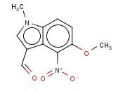 5-甲氧基-1-<span class='lighter'>甲基</span>-4-硝基<span class='lighter'>吲哚</span>-3-<span class='lighter'>甲醛</span>