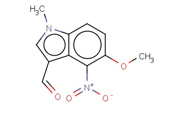 5-甲氧基-1-<span class='lighter'>甲基</span>-4-硝基<span class='lighter'>吲哚</span>-3-<span class='lighter'>甲醛</span>