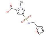 4-[(FURAN-2-YLMETHYL)SULFAMOYL]-1-<span class='lighter'>METHYLPYRROLE</span>-2-CARBOXYLIC ACID