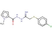 2-(4-CHLOROPHENYL)SULFANYL-N-[(1-<span class='lighter'>METHYLPYRROLE</span>-2-CARBONYL)AMINO]ETHANIMIDAMIDE