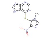 6-(3-METHYL-5-NITROIMIDAZOL-4-YL)<span class='lighter'>SULFANYL</span>-7H-PURINE