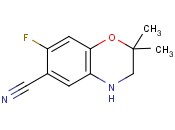 7-Fluoro-<span class='lighter'>2,2-dimethyl</span>-3,4-dihydro-2H-benzo[b][1,4]oxazine-6-carbonitrile