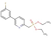 <span class='lighter'>PHOSPHONIC</span> ACID, [[5-(3-FLUOROPHENYL)-2-PYRIDINYL]METHYL]-, <span class='lighter'>DIETHYL</span> <span class='lighter'>ESTER</span>