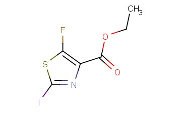 ETHYL 5-FLUORO-2-IODOTHIAZOLE-4-<span class='lighter'>CARBOXYLATE</span>