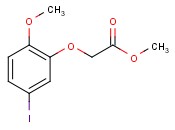 <span class='lighter'>Acetic</span> acid, 2-(5-iodo-2-methoxyphenoxy)- methyl ester
