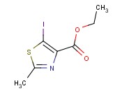 ETHYL 5-<span class='lighter'>IODO</span>-2-METHYLTHIAZOLE-4-CARBOXYLATE