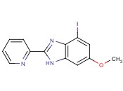 4-Iodo-6-<span class='lighter'>methoxy</span>-2-pyridin-2-yl-1H-benzimidazole