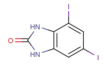 <span class='lighter'>2H-BENZIMIDAZOL-2-ONE</span>, 4,6-DIIODO-<span class='lighter'>1,3-DIHYDRO-</span>