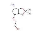 2-(((3aS,4R,6S,6aR)-6-amino-2,2-dimethyltetrahydro-4H-cyclopenta[d][1,3]dioxol-4-yl)oxy)ethan-1-ol