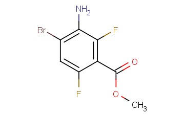 METHYL 3-AMINO-4-BROMO-<span class='lighter'>2,6</span>-DIFLUOROBENZOATE