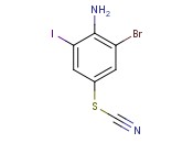 4-amino-3-<span class='lighter'>bromo-5-iodophenyl</span> thiocyanate