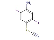 4-amino-<span class='lighter'>2,5</span>-diiodophenyl thiocyanate