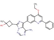 3-(4-amino-5-(4-ethoxy-2-phenylquinolin-7-yl)<span class='lighter'>imidazo</span>[5,<span class='lighter'>1-f</span>][<span class='lighter'>1,2,4</span>]<span class='lighter'>triazin</span>