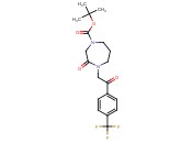 <span class='lighter'>tert-Butyl</span> 3-oxo-4-(2-oxo-2-(4-(<span class='lighter'>trifluoromethyl</span>)phenyl)ethyl)-1,4-diazepane-1-carboxylate