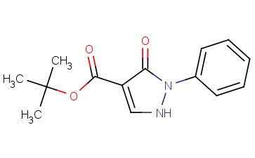 <span class='lighter'>TERT-BUTYL</span> <span class='lighter'>3-OXO-2-PHENYL-2,3-DIHYDRO-1H-PYRAZOLE-4-CARBOXYLATE</span>