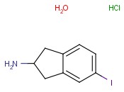 5-Iodo-<span class='lighter'>2,3-dihydro-1H-inden-2-amine</span> <span class='lighter'>hydrochloride</span> hydrate