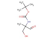 tert. Butyl N-(1-<span class='lighter'>hydroxy-2-methyl-3-oxopropan-2-yl</span>)carbamate