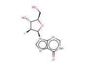 9-(2-脱氧-2-<span class='lighter'>氟</span>-beta-D-阿拉伯呋喃糖基)-1,9-二氢-6H-<span class='lighter'>嘌呤</span>-6-酮